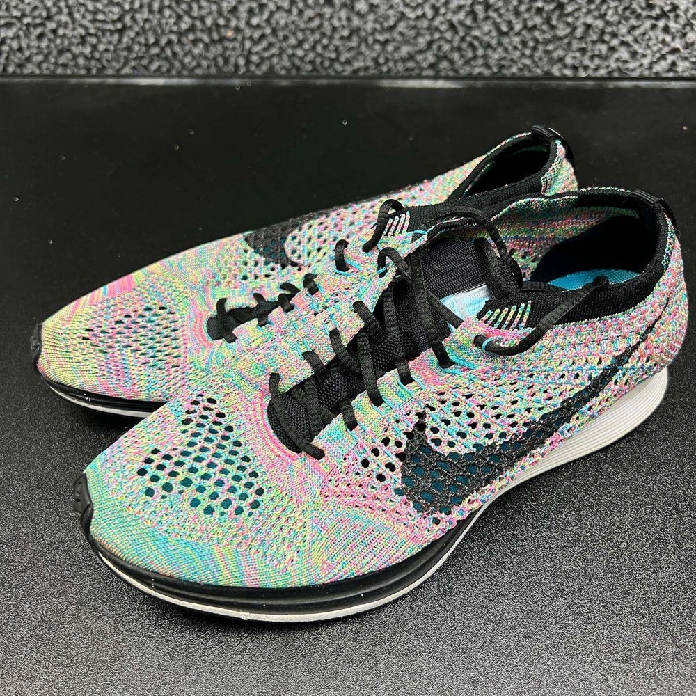 Nike Flyknit Racer Running Shoes Women 5 Multicolor 2.0‎ 526628-304